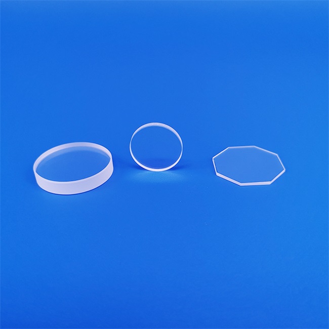 Quartz glass plate for high transmittance laser equipment لوح زجاج الكوارتز لمعدات الليزر ذات النفاذية العالية