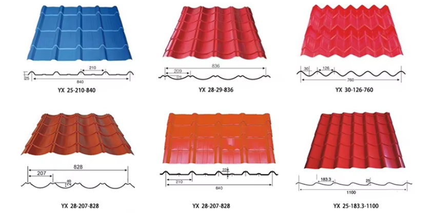 Glazed tile(The width is 1000mm before being extruded) 琉璃瓦(挤压前宽度1000mm)