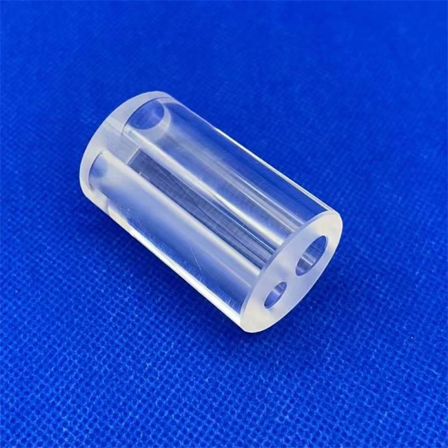 5-30mm diameter double hole transparent fused silica tube factory Fabrik für transparente Quarzglasrohre mit 5 bis 30 mm Durchmesser und zwei Löchern