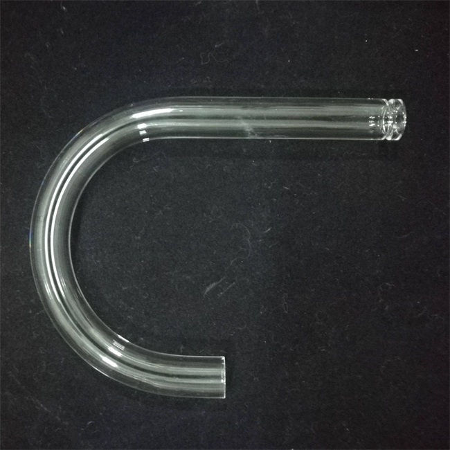 Laboratory optical lighting U-shaped transparent quartz tubes Optische Laborbeleuchtung U-förmige transparente Quarzröhren