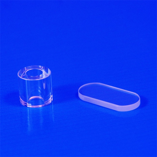 High transmittance lamp tube quartz glass plate Hochdurchlässige Lampenröhre aus Quarzglas