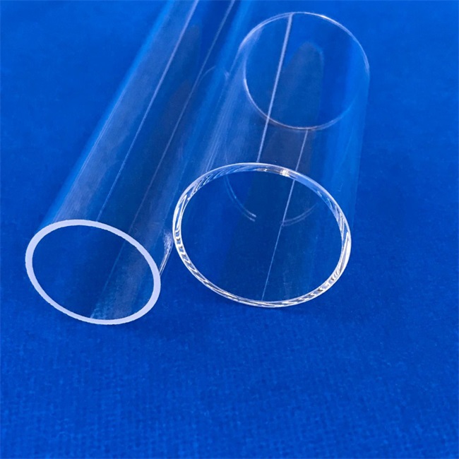 High purity tubular resistance furnace quartz glass tube Tube en verre de quartz de four à résistance tubulaire de haute pureté