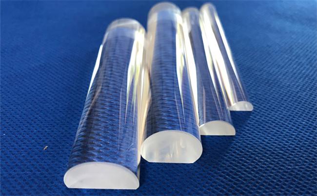 Corrosion resistant optical quartz rod Varilla de cuarzo óptico resistente a la corrosión.