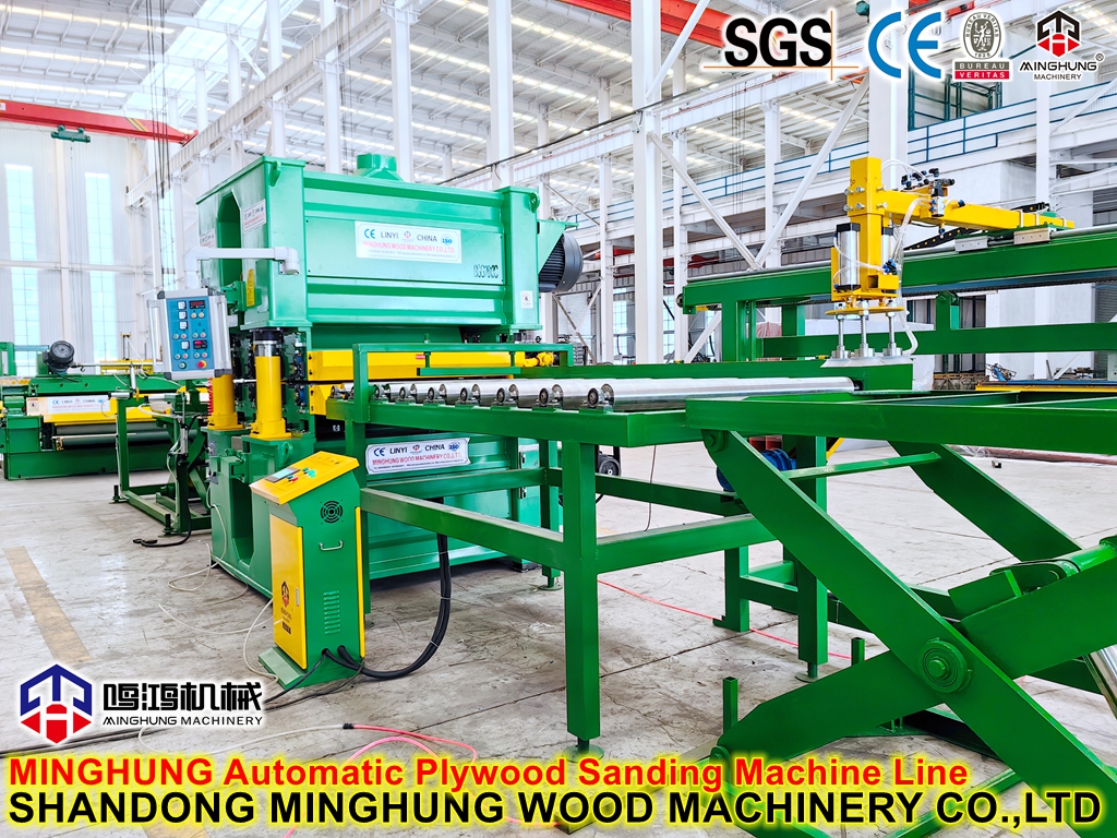 plywood sanding machine Sperrholzschleifmaschine mit automatischer Be- und Entladung