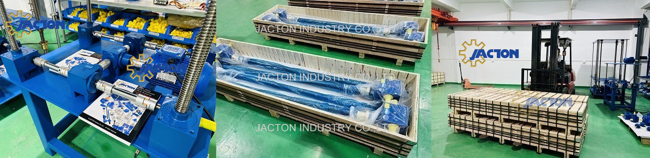 multiple screw jack system arrangements packing pengepakan pengaturan sistem jack sekrup ganda