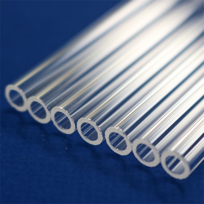 Aerospace engineering fused silica glass tube Quarzglasröhre für die Luft- und Raumfahrttechnik