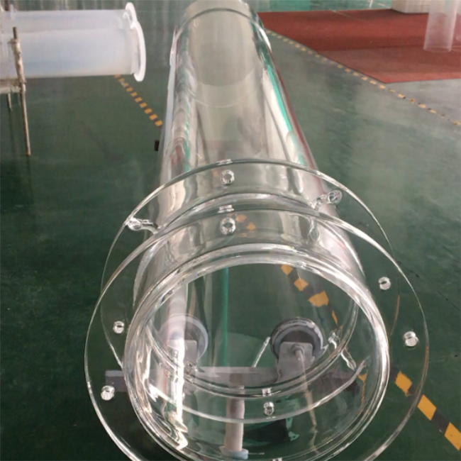 High purity vacuum tube furnace quartz glass tube Hochreines Vakuumröhrenofen-Quarzglasrohr