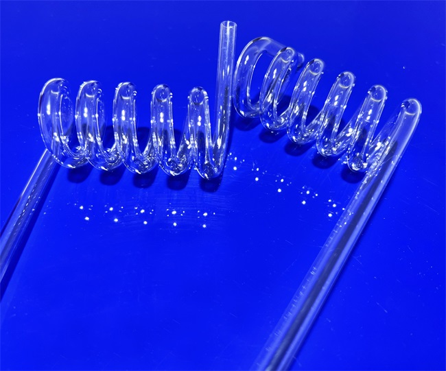 Transparent Quartz Spiral Glass Tubes Tubi in vetro a spirale al quarzo trasparente