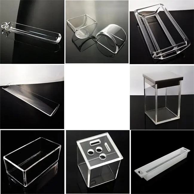 3.7-3.7-0.5mm square quartz glass plate Lastra di vetro al quarzo quadrata da 3,7-3,7-0,5 mm