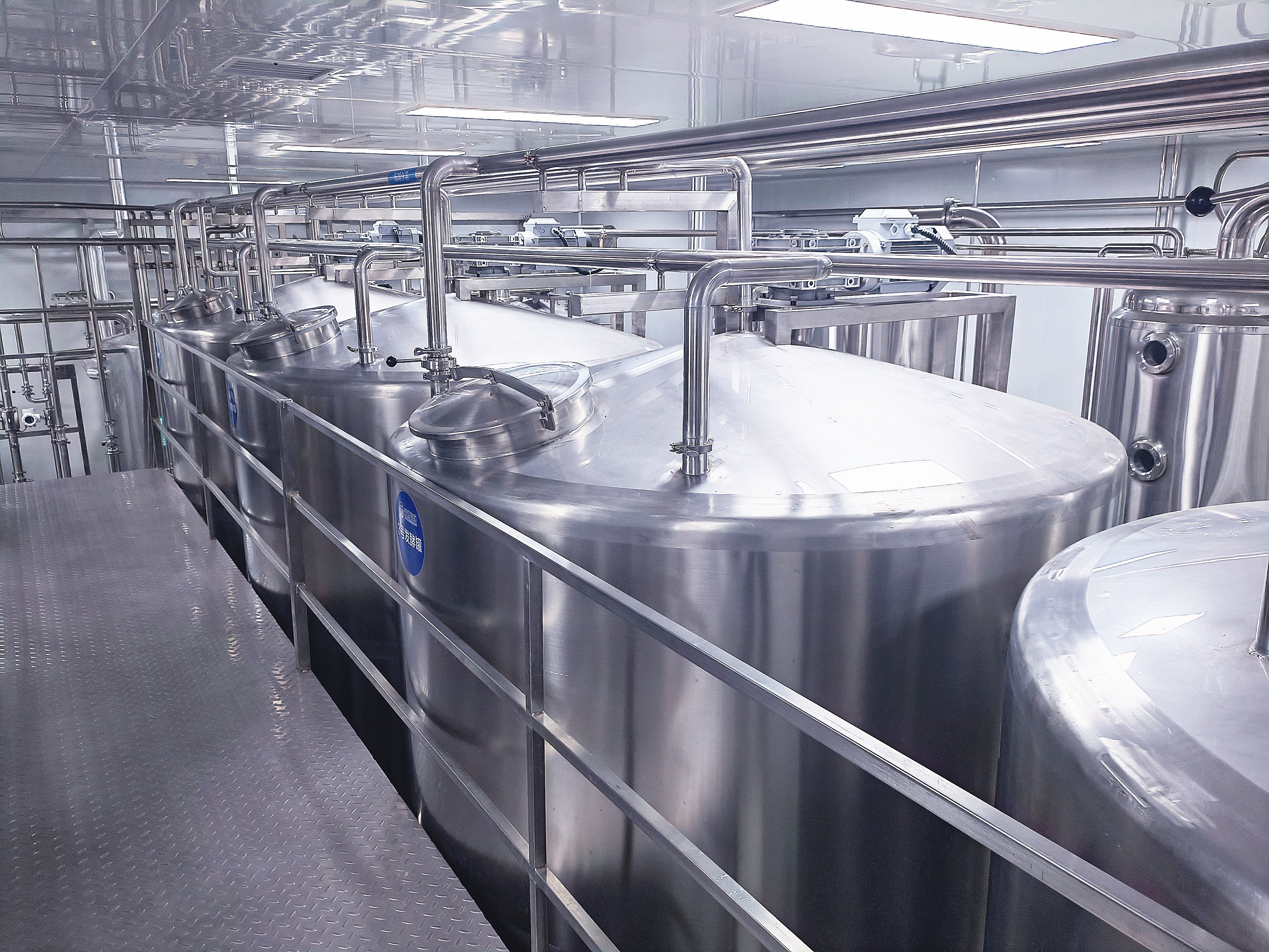 Linea di produzione del latte condensato