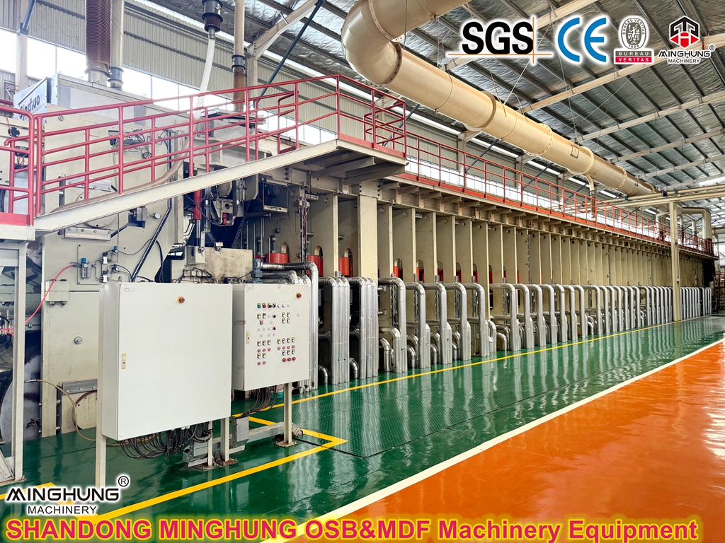 Conti-roll hot press for making chipboard osb mdf ماكينة الضغط الساخن كونتي رول لصنع اللوح الخشبي OSB MDF