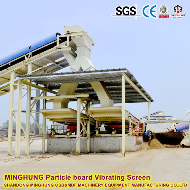 Particle board Vibrating Screen System MINGHUNG Система за вибрационно сито от плочи от дървесни частици