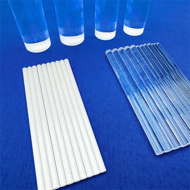 Quartz rod processing factory on behalf of others Stabilimento lavorazione barre di quarzo per conto terzi