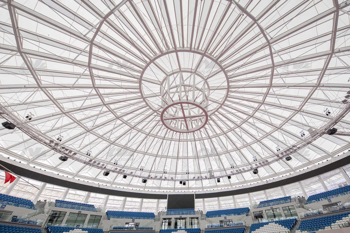 air membrane structure for tennis sport stadium structure de membrane d'air pour stade de tennis