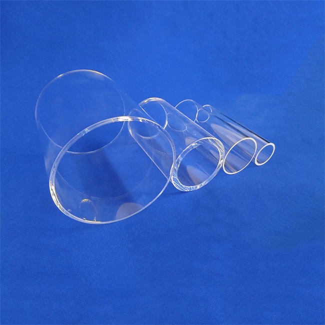 Fused silica glass tube for medical equipment أنبوب زجاجي من السيليكا المنصهر للمعدات الطبية
