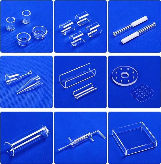Various quartz glass tubes 各種石英ガラス管