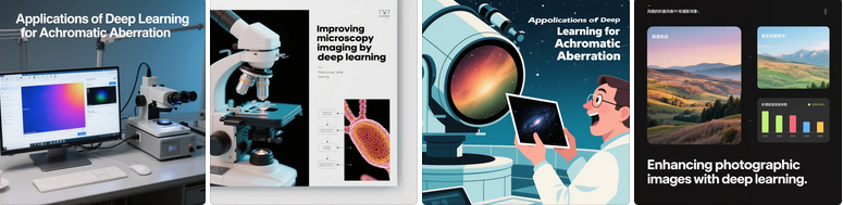 Applications of Deep Learning for Achromatic Aberration יישומים של למידה עמוקה עבור סטייה אכרומטית