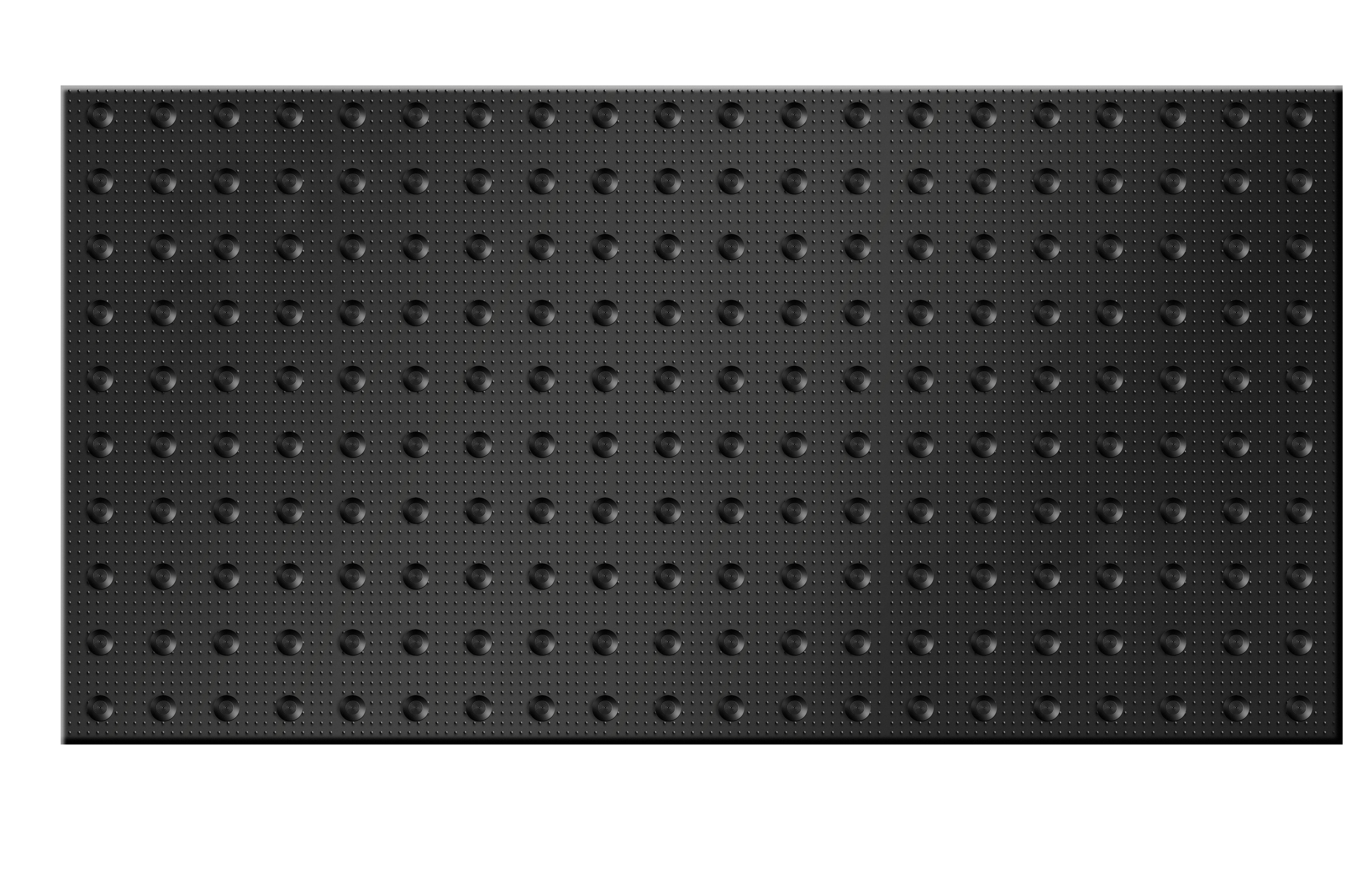 PVC Tactile Tile Mat Yellow Black Grey 1200✖600mm Anti-UV RY-BP503 PVC Dokunsal Kiremit Mat Sarı Siyah Gri 1200✖600mm Anti-UV RY-BP503