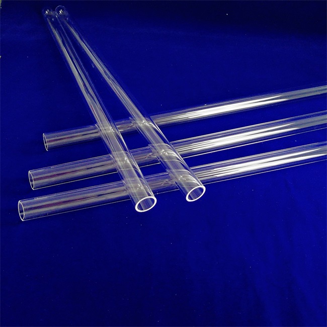 High purity furnace heater quartz glass tube Tube en verre de quartz de chauffage de four de haute pureté