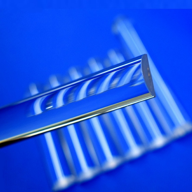 CNC Custom Machining Fused Silica Rods with Half Round Ends Стержни из плавленого кварца с ЧПУ на заказ с полукруглыми концами