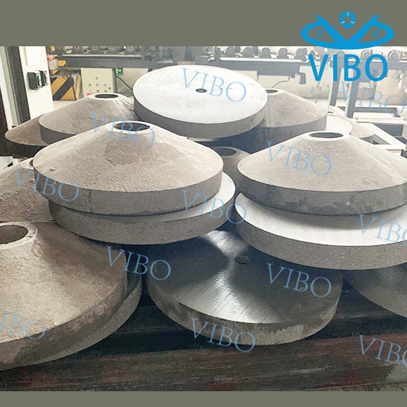 cheek plate(tungsten carbide+mild steel) Wangenplatte (Wolframkarbid + Weichstahl)