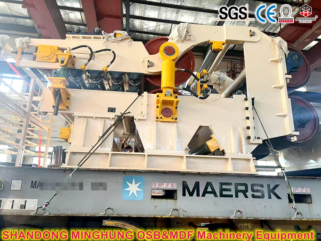 OSB continuous multi-rolls pre press to India MINGHUNG OSB متعدد اللفات المستمر قبل الضغط إلى الهند