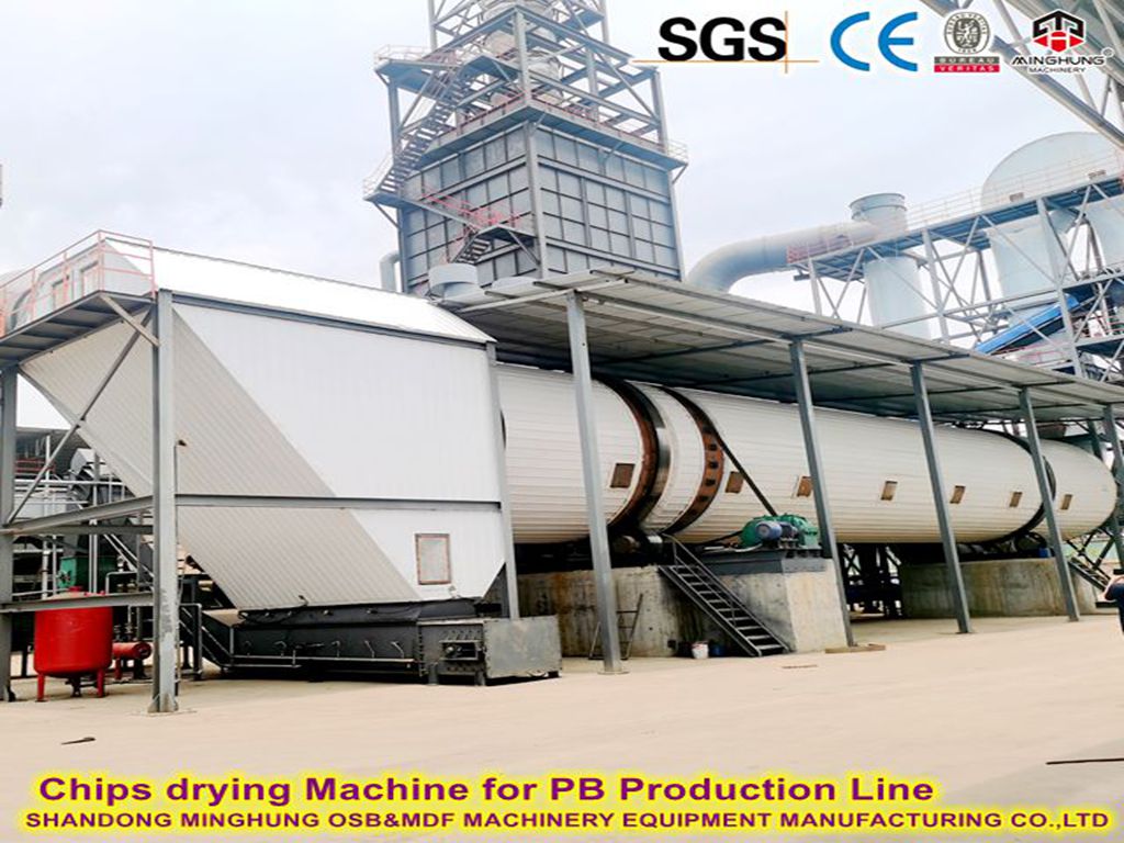 Chips drying Machine for PB Production Line Chipstrocknungsmaschine für die PB-Produktionslinie