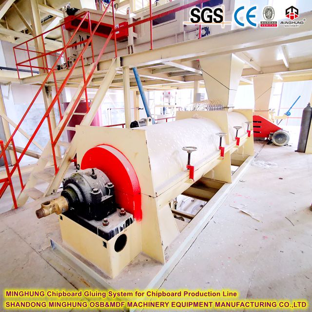 Chipboard Gluing System for Chipboard Production Line Система за залепване на ПДЧ MINGHUNG за линия за производство на ПДЧ