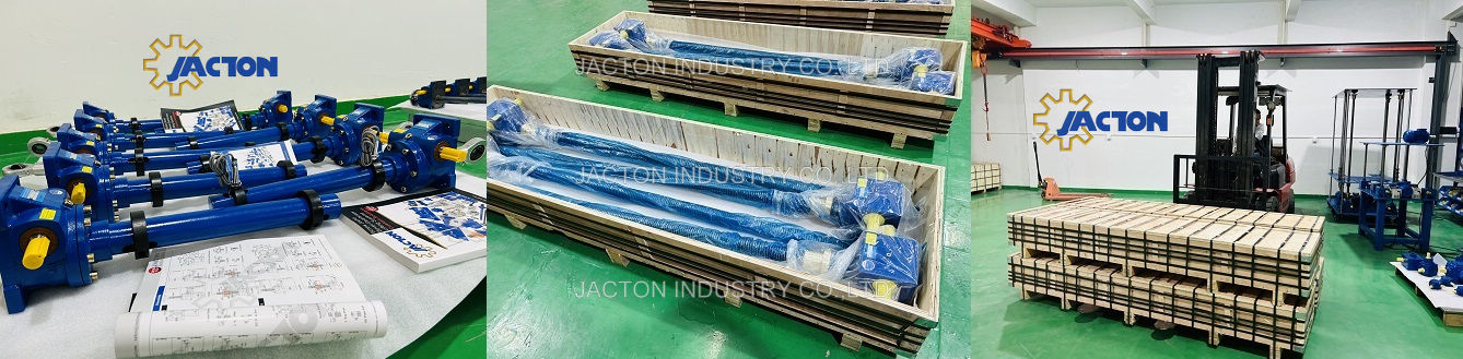 machine screw jack jt series packing Maschinenspindelhubgetriebe JT-Serie Verpackung
