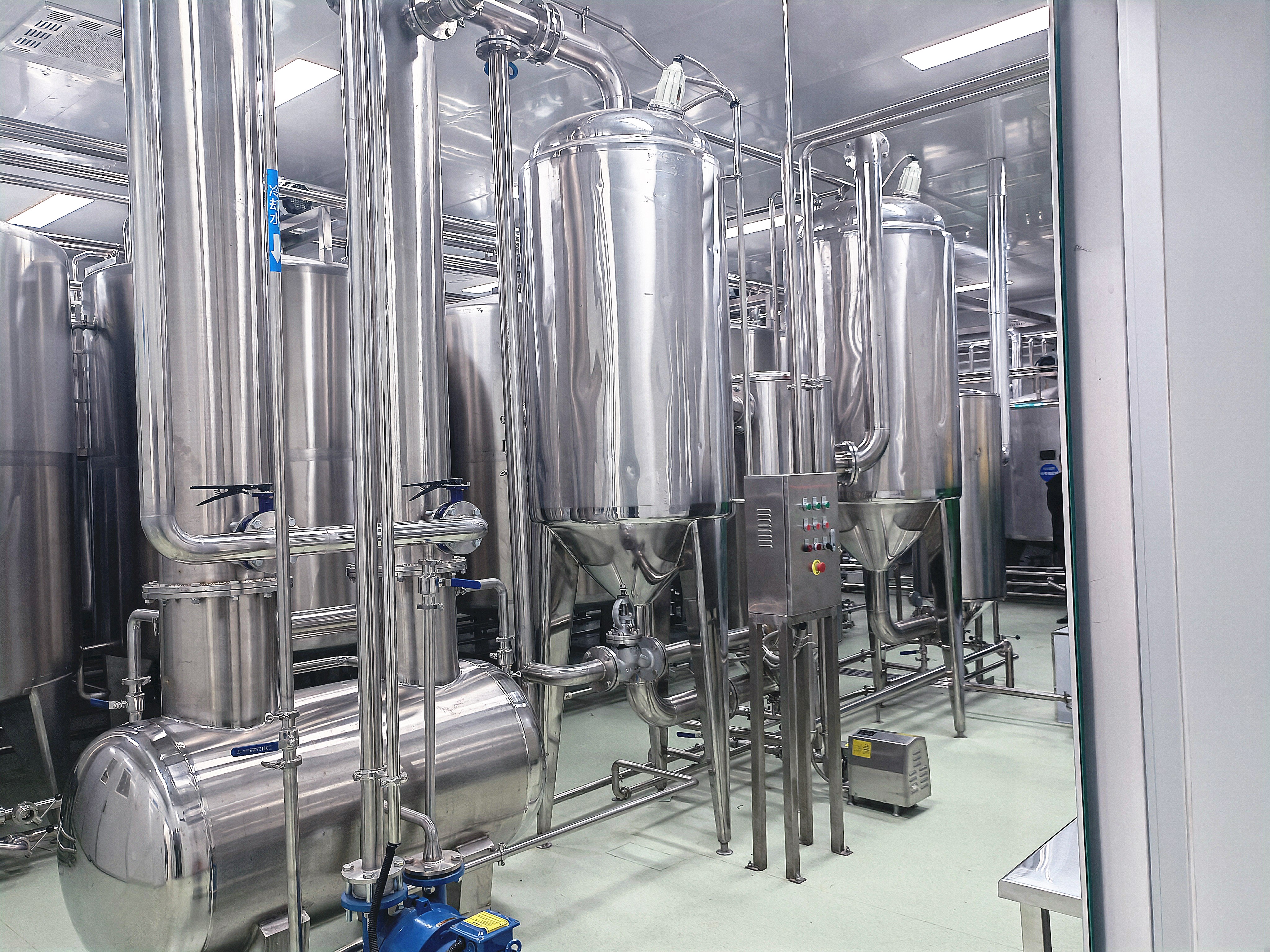Linea di produzione del latte condensato