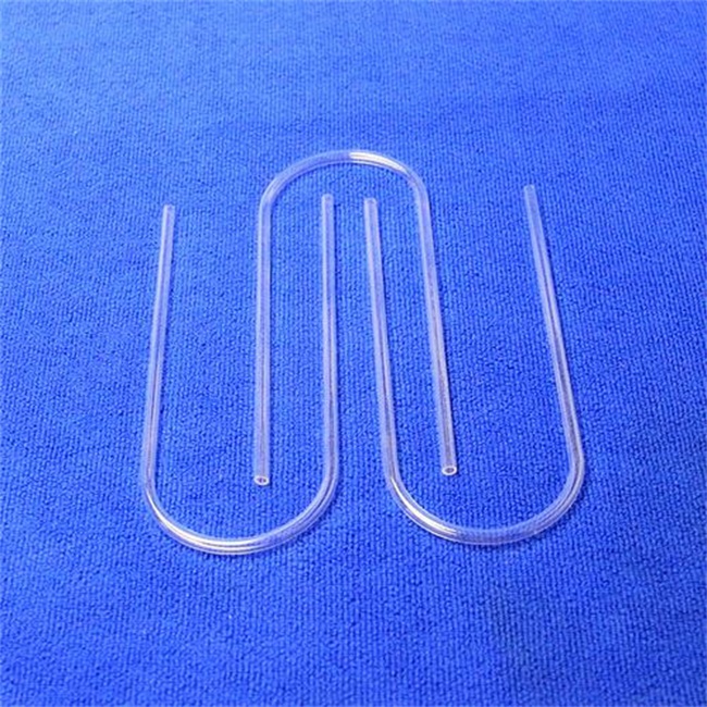 U-shaped quartz tube Tubo al quarzo a forma di U