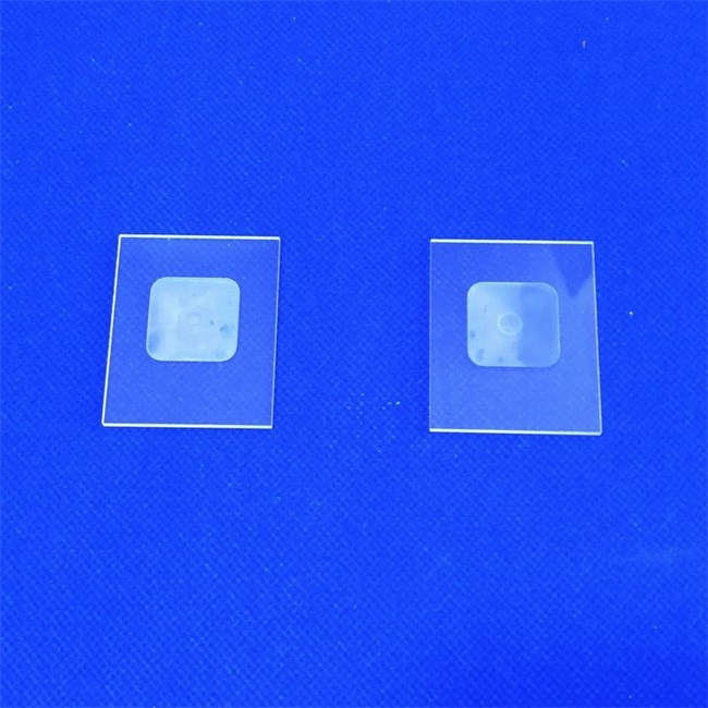 Customized Quartz Glass Plate for Microscope Placa de vidro de quartzo personalizada para microscópio