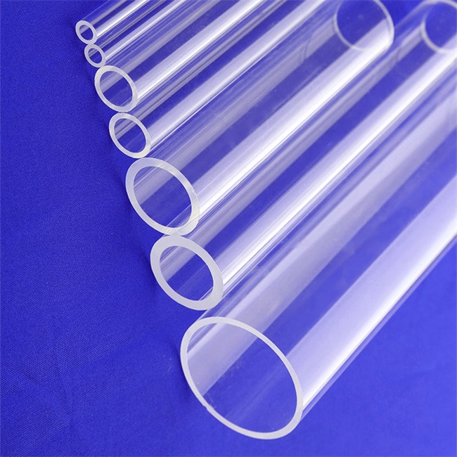 High temperature resistant quartz glass tubes for chemical industry أنابيب زجاج الكوارتز المقاومة للحرارة العالية للصناعات الكيماوية