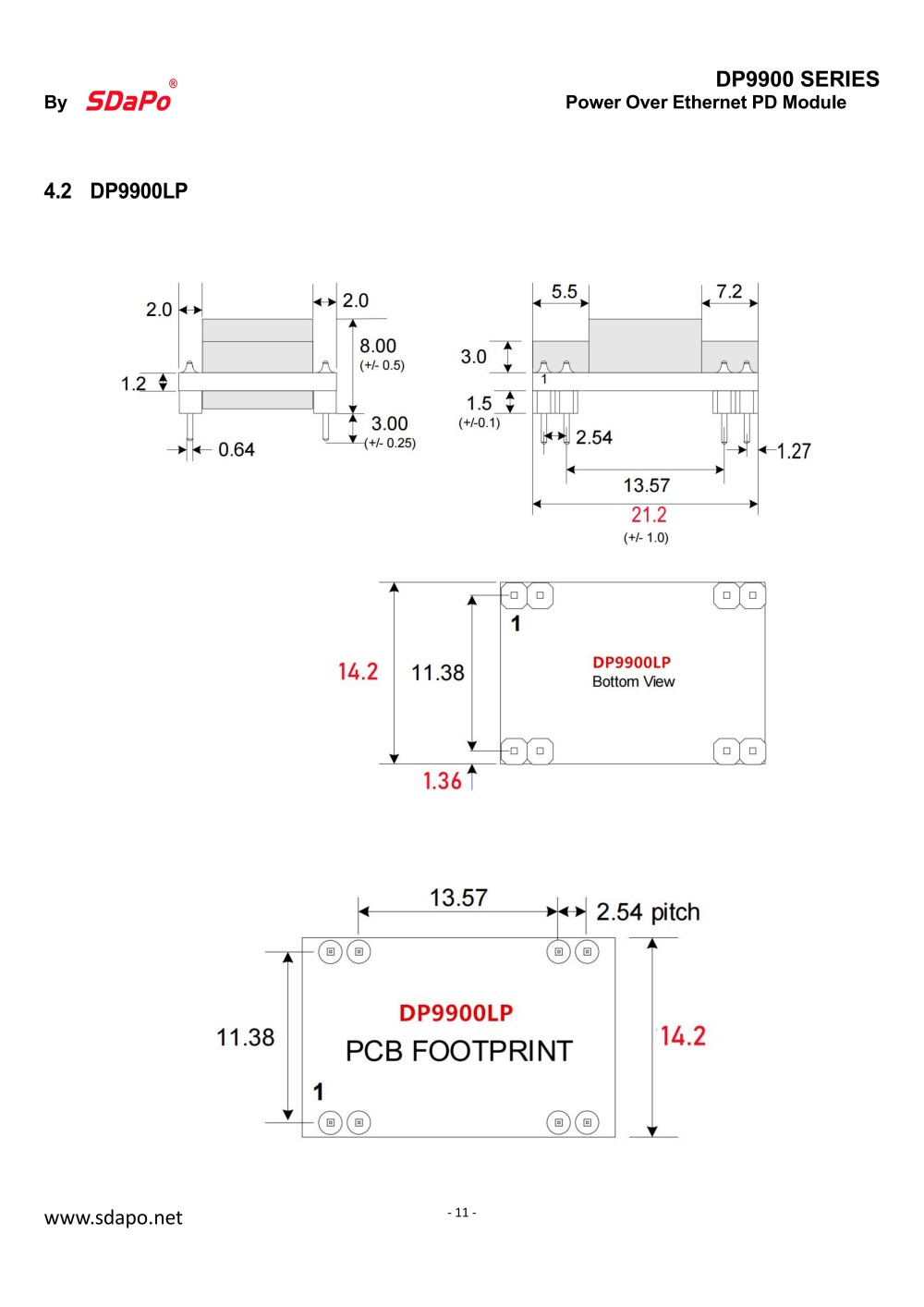 DP9900 202511Datasheet_11 DP9900 202511Scheda tecnica_11