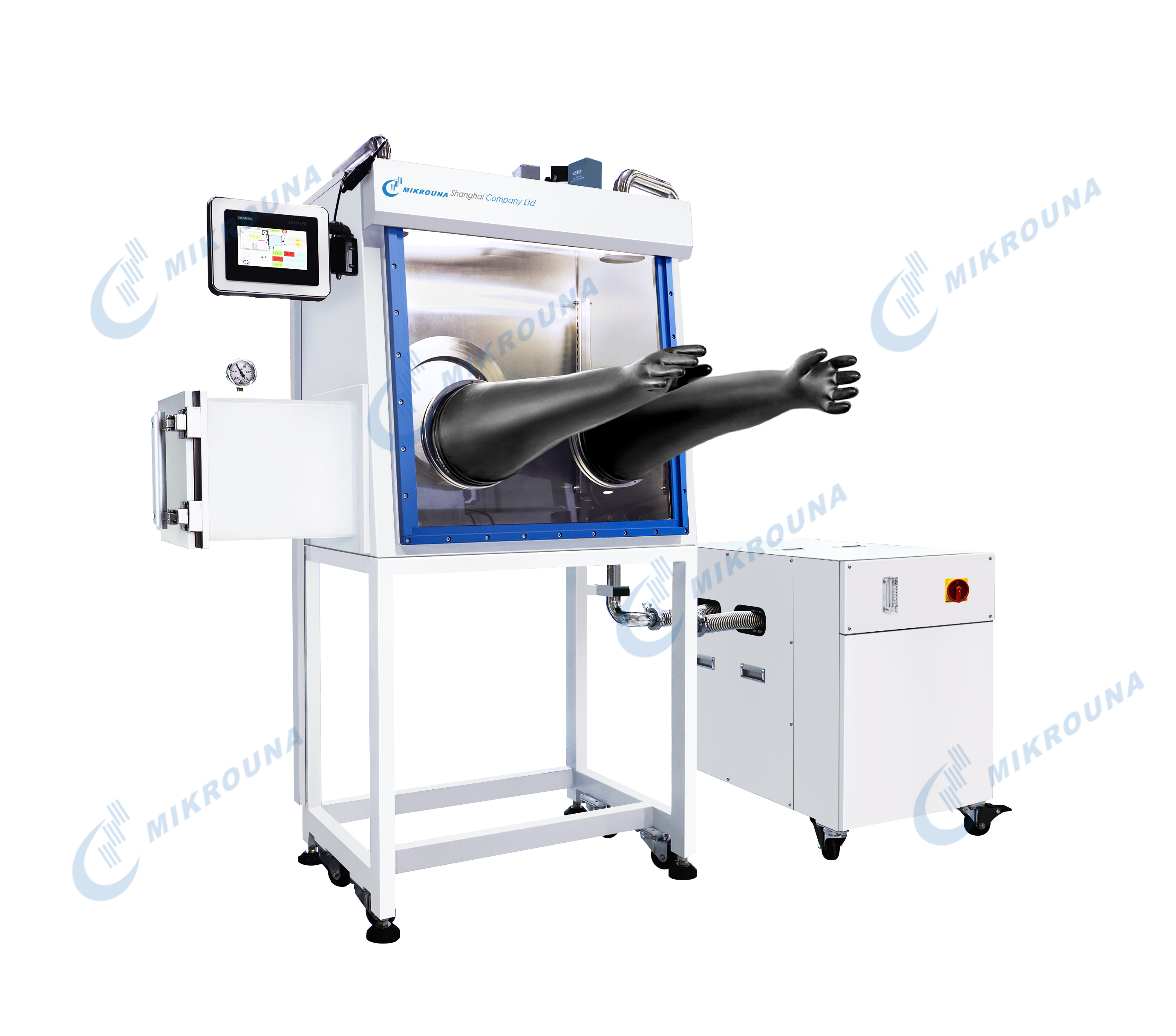 inert gas glove box schránka na inertní plyn