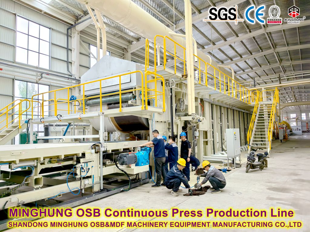 OSB Continuous Press Production Line Üznüksiz metbugat önümçilik liniýasy