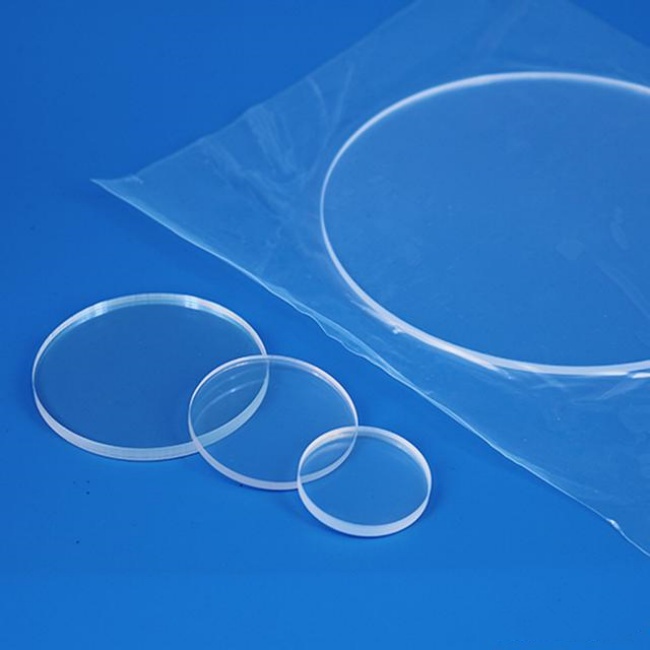 High purity 92% transmittance optical quartz glass lens Hochreine optische Quarzglaslinse mit einer Transmission von 92 %
