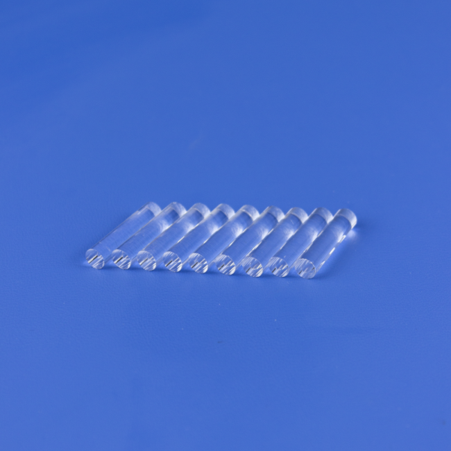 High temperature resistant 1-100mm cut quartz rod مقاومة درجات الحرارة العالية 1-100 مم قطع الكوارتز