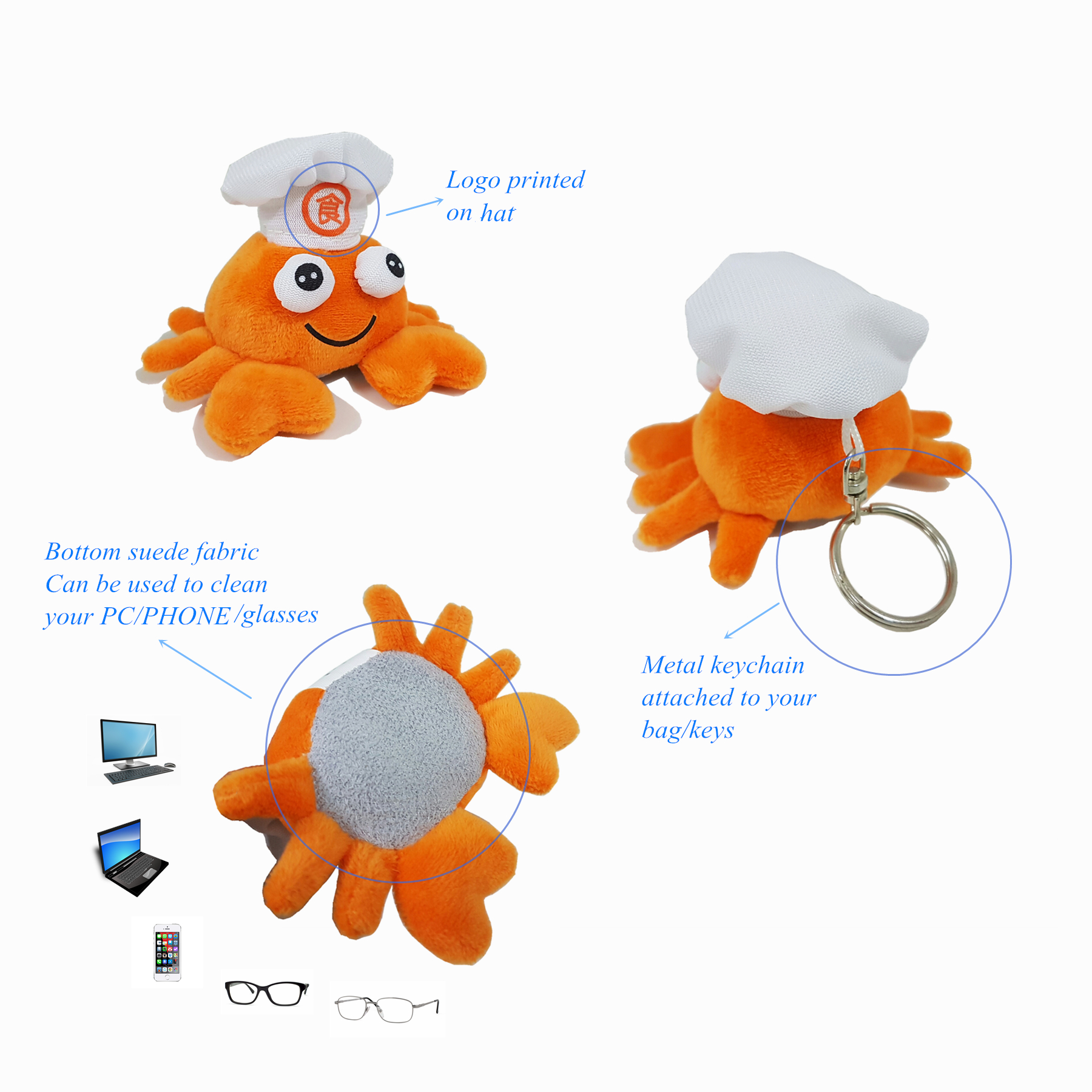 Crab Keychain Toys カニのキーホルダーのおもちゃ