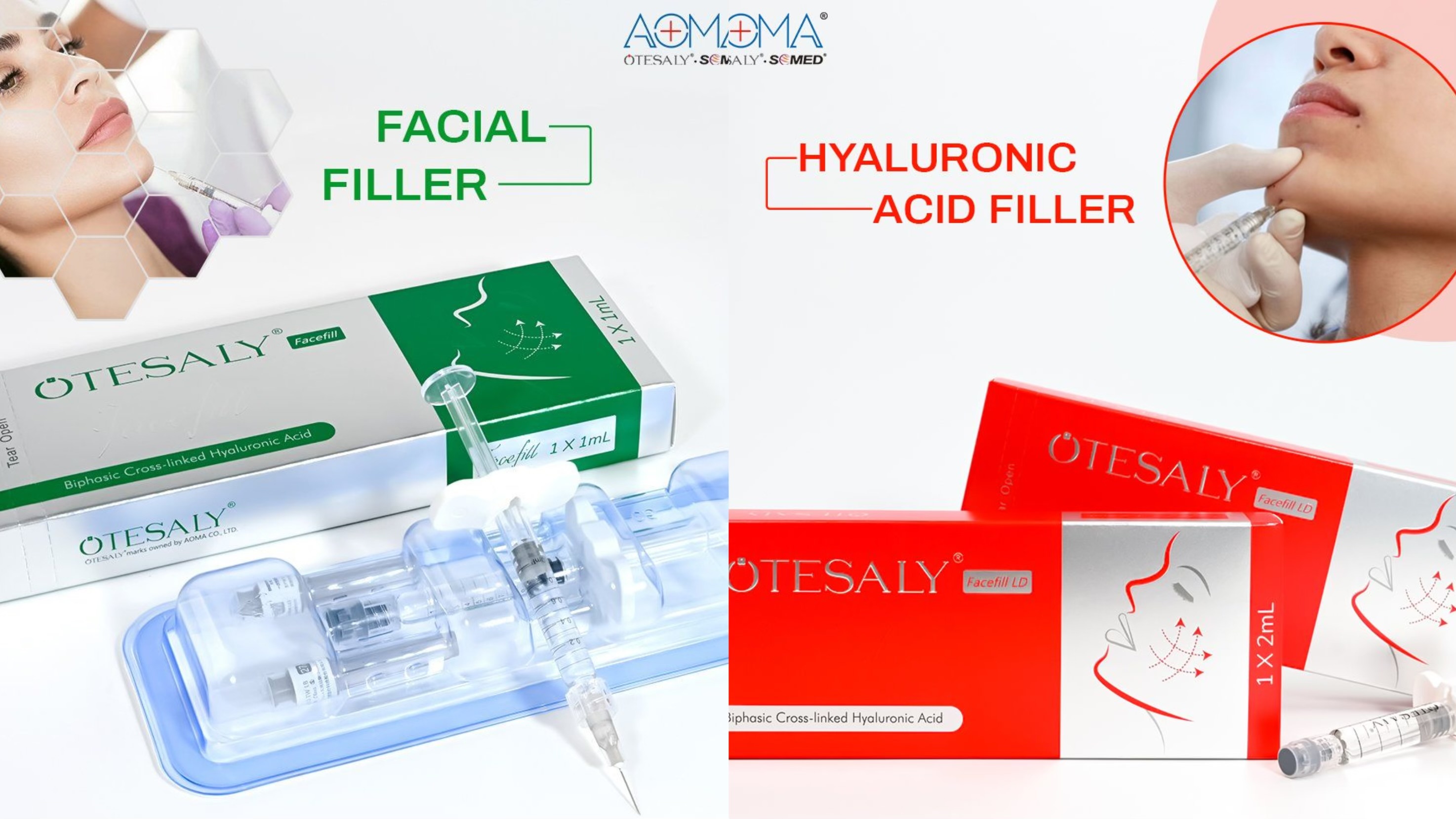 AOMA Facefill HYALURONIC ACID FILLER AOMA Facefill 透明质酸填充剂