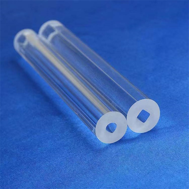 High purity high-temperature sterilization equipment quartz glass tube أنبوب زجاج الكوارتز عالي النقاء ودرجة الحرارة العالية