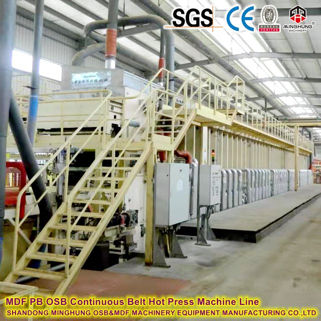 OSB Continuous Belt Hot Press Machine Line OSB üznüksiz guşak gyzgyn metbugat liniýasy