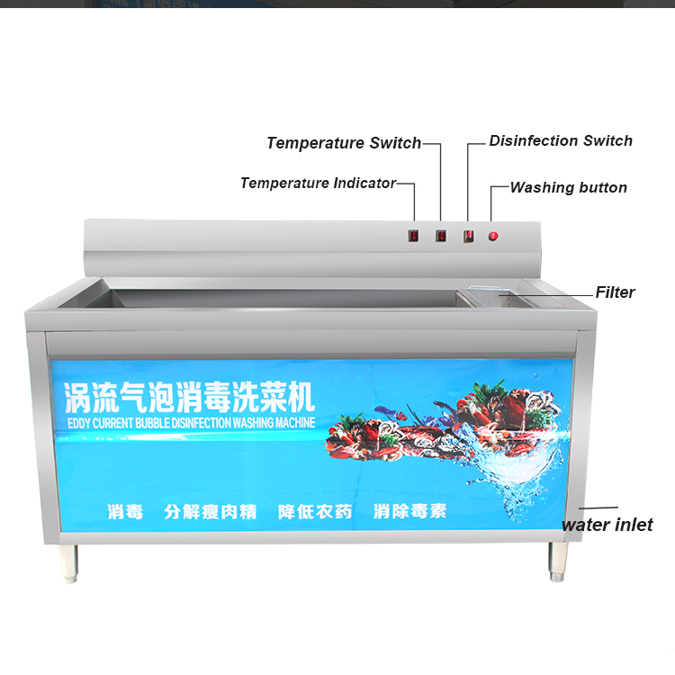 Large-Capacity Ozone Fruit Veg Washer Lavatrice per frutta e verdura con ozono di grande capacità