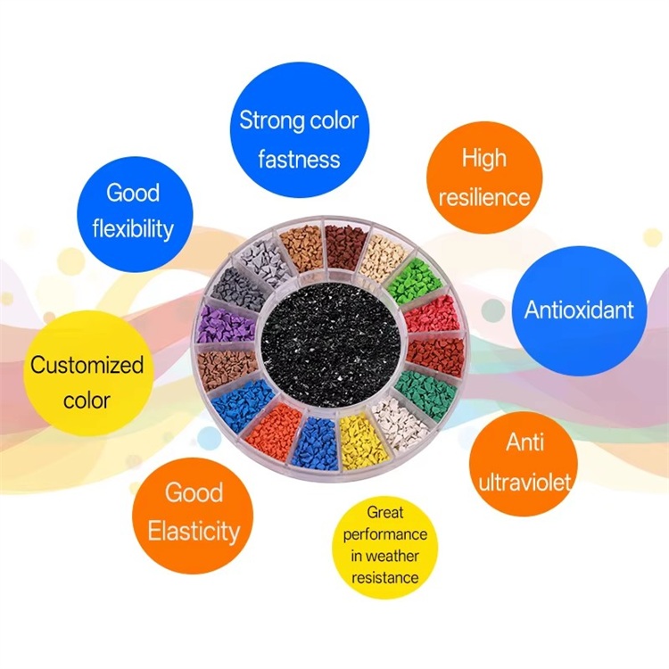 Custom EPDM rubber granules Granuli di gomma EPDM personalizzati