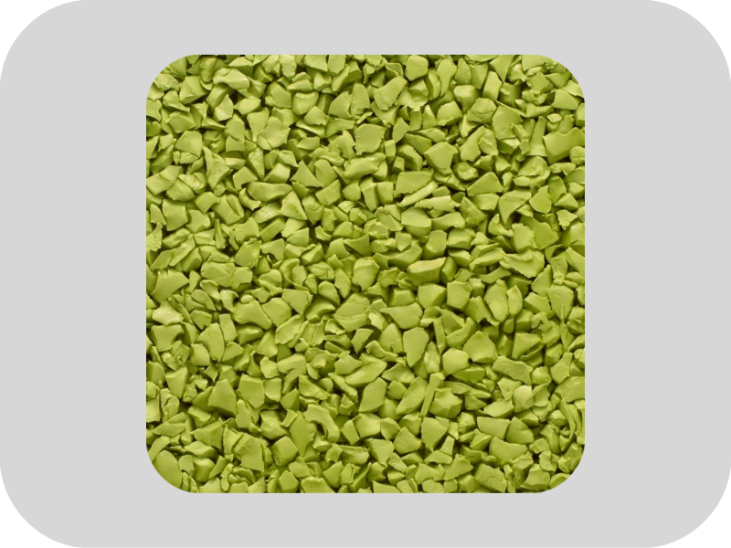 Playground track yellow EPDM rubber granules Pista de juegos gránulos de caucho EPDM amarillo