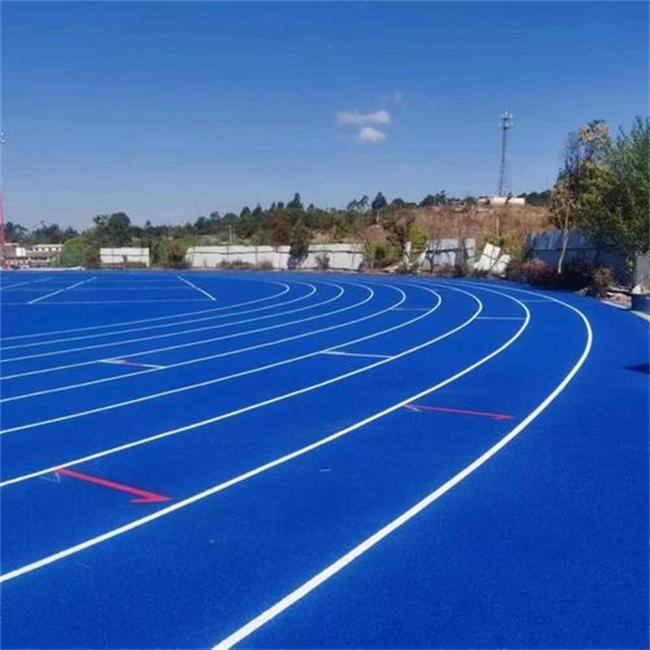 Blue EPDM rubber track Trek getah EPDM biru