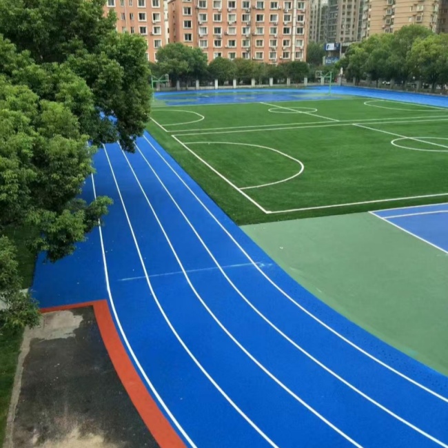 Color EPDM rubber track Kleur EPDM rubberen rups