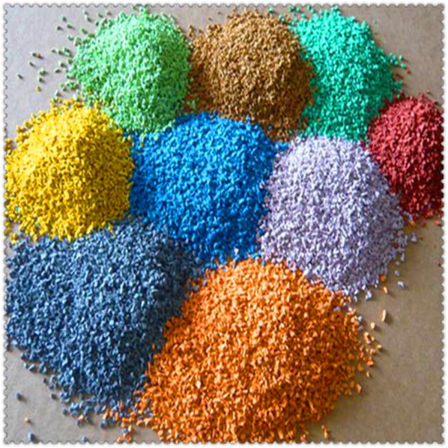 EPDM Granule Sizes Tailles des granules EPDM