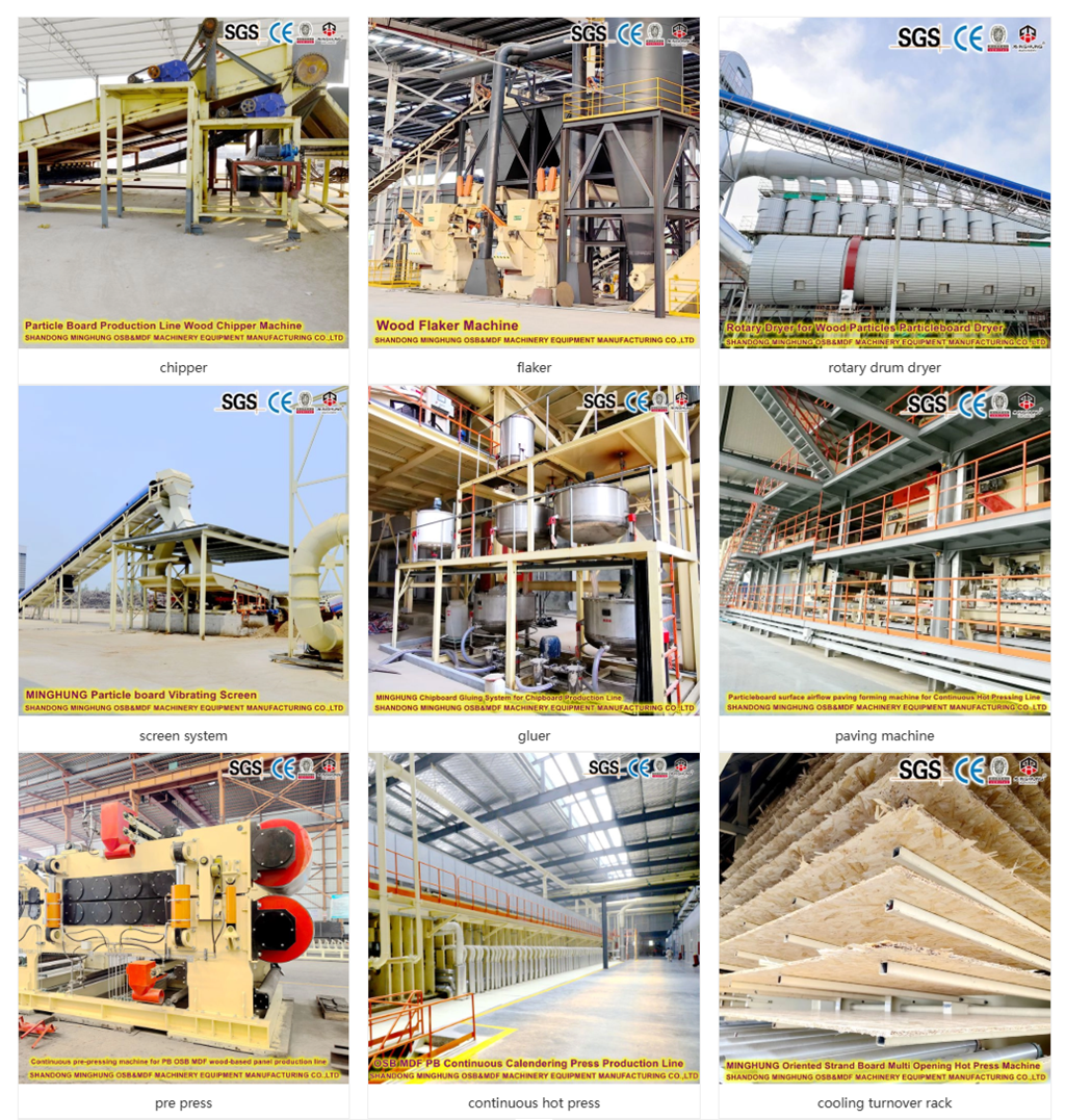 wood based panel machine Машына для вырабу драўляных панэляў MINGHUNG