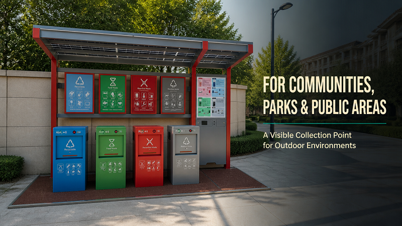 Smart Underground Waste Classification System combines underground waste storage, automatic sensing, waste classification, leak-proof protection, and intelligent monitoring to provide a cleaner, space-saving solution for residential, commercial, municipal, and industrial waste management projects. يجمع نظام تصنيف النفايات الذكي تحت الأرض بين تخزين النفايات تحت الأرض والاستشعار التلقائي وتصنيف النفايات والحماية ضد التسرب والمراقبة الذكية لتوفير حل أنظف وموفر للمساحة لمشاريع إدارة النفايات السكنية والتجارية والبلدية والصناعية.